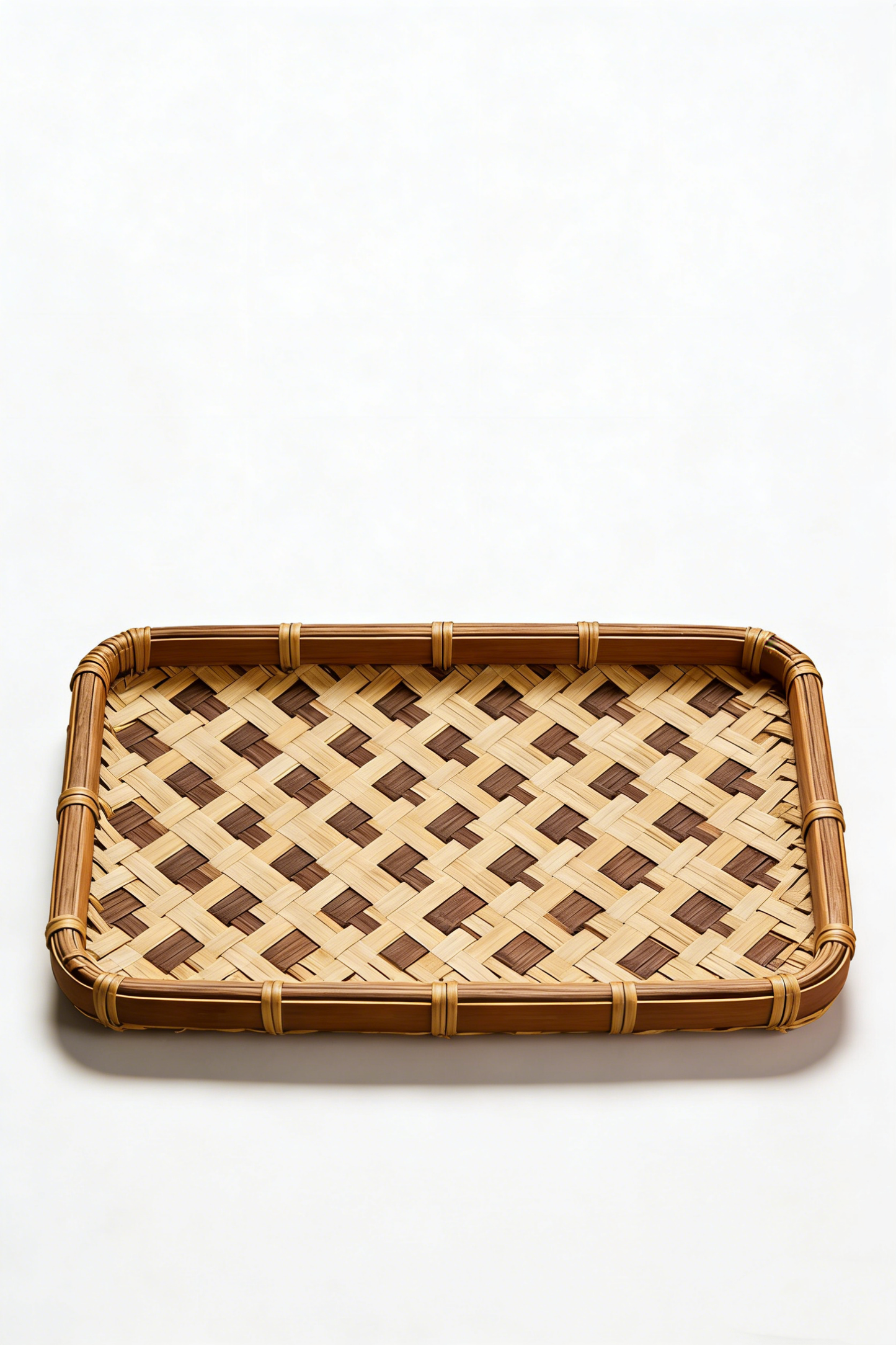 Natural Bamboo Woven Tray