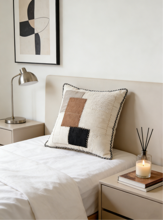 Patchwork cushion cover