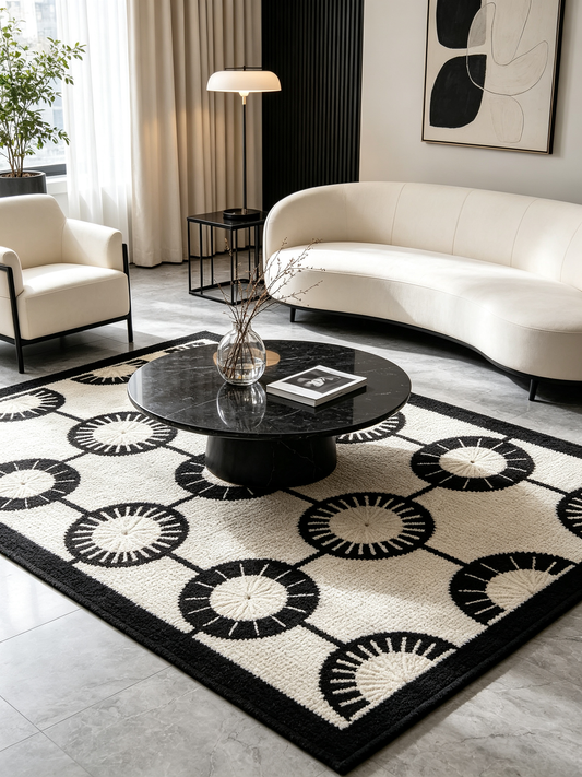Round Patterned Carpet