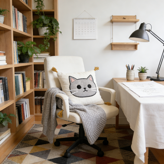 Bereber kitty Cushion Cover